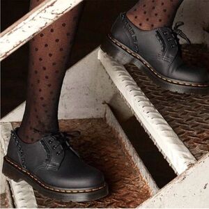 Doc Martens 1461 Frill Lace Up Black Shoes US Women’s 7